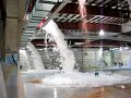 Foam system discharge