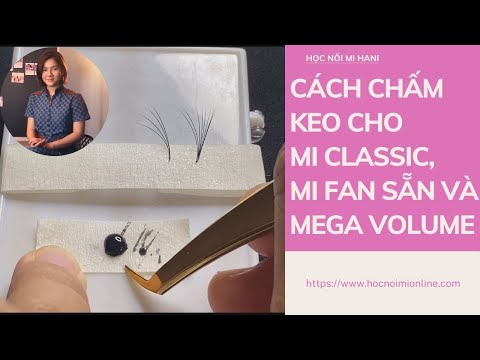 CÁCH CHẤM KEO NỐI MI CLASSIC, MI FAN SẴN, MI MEGA VOLUME 🎈 DẠY NỐI MI