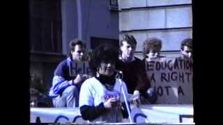 Ella Henry At Protest By Auckland University Students In 1988 Ella Henry At Protest By Auckland University Students In 1988