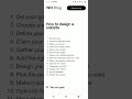 How to Design a website