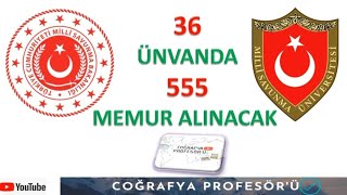 Msb Ve Msü 36 Branşta 555 Personel Alıyor...