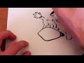 How to Draw Super Mario Surfing on a "Killer" Canon Ball... thing! by Jim McGee