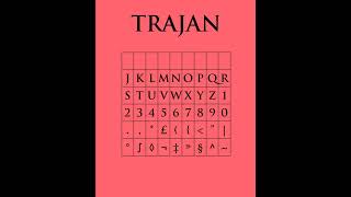 La Typographie Trajan Bestiaire Typographique Animé 19
