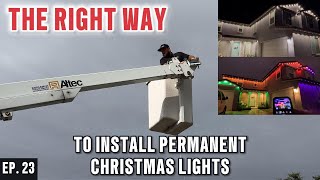 The Right Way To Install Permanent Outdoor Christmas Lights Electrician Pov Ep. 23