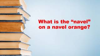 What Is The Navel On A Navel Orange?