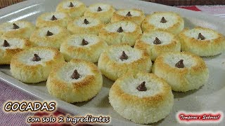COCADAS CON SOLO 2 INGREDIENTES dulcitas e irresistibles