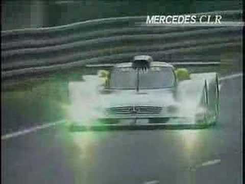 Mercedes CLR motor sports le mans flying crash