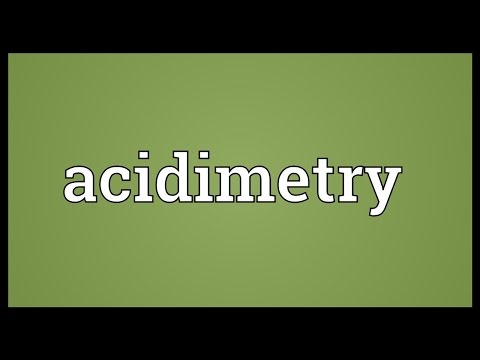 Header of acidimetry