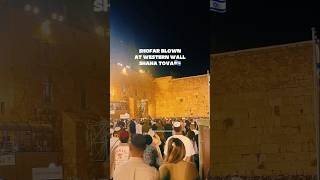 Shofar Blown At Western Wall, Jerusalem Shana Tova