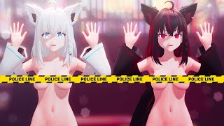 【Mmd R18 Hololive/4K】《Shirakami Fubuki (白上フブキ)Kurokami Fubuki (黒上フブキ)》~(Reol) ~《Yoiyoi Kokon (宵々古今)》