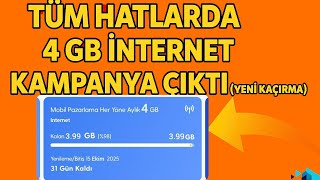Tüm Hatlarda 4 Gb İnternet Kampanyasi - Turkcell Bedava Internet - Bedava Internet Kazanma 2025