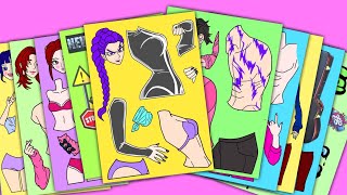 Güzel Kız Huntrix Mira Ve Saja Boys - Kpop Demon Avcıları Çıkartma Kitabı Diy