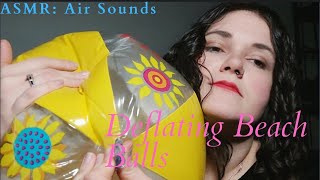 Deflating Beach Balls Asmr Air Sounds