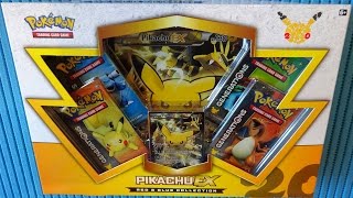 2016 Pokémon TCG: Pikachu EX Box - Many Rare Cards & Booster Packs - Free Codes !