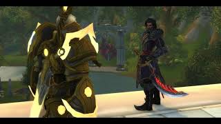 Wrathion And Turalyon Discuss In Stormwind World Of Warcraft Dragonflight