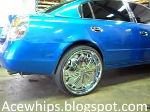 Arctic Customs- Nissan Altima on 24" Dub Presidential ...