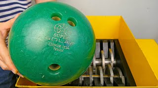 We Rebuilt The Shredder To Shred A Bowling Ball!