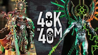 Necrons Vs Black Templar. Warhammer 40K In 40M