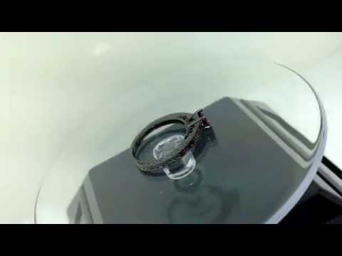 Red Garnet Engagement Ring Vintage Style 14K Black Gold 0.65 Carat Certified Pave Set Birthstone Antique Style Engraved Handmade Red Garnet Engagement Ring Vintage Style 14K Black Gold 0.65 Carat Certified Pave Set Birthstone Antique Style Engraved Handmade