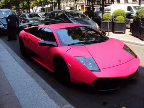 lamborghini LP 6704 SV pink in paris