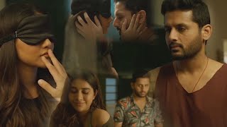 Nithiin & Nabha Natesh Blind Touch Game Scene Comedy Express