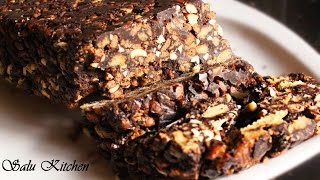 Easy & Crunchy Chocolate Biscuit Cake ( No Bake )