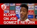 Klopp on Gomez, injuries and Sakho