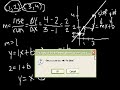 Algebra: Equation of a line