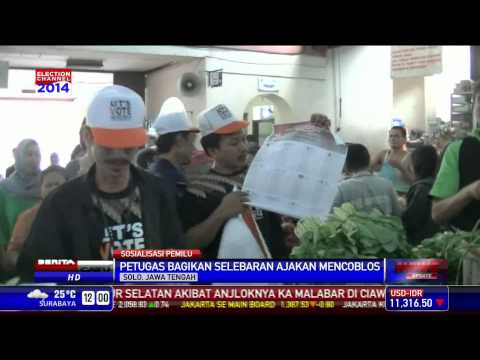 KPU Solo Sosialisasi Pileg di Pasar Tradisional Gede