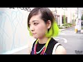 Miho - Neon Hair, Acid Wash Skirt, Statement Necklace - Harajuku Fashion / 原宿ファッション