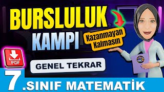 7.Sınıf Matematik Bursluluk Sınavı Genel Tekrar 2025