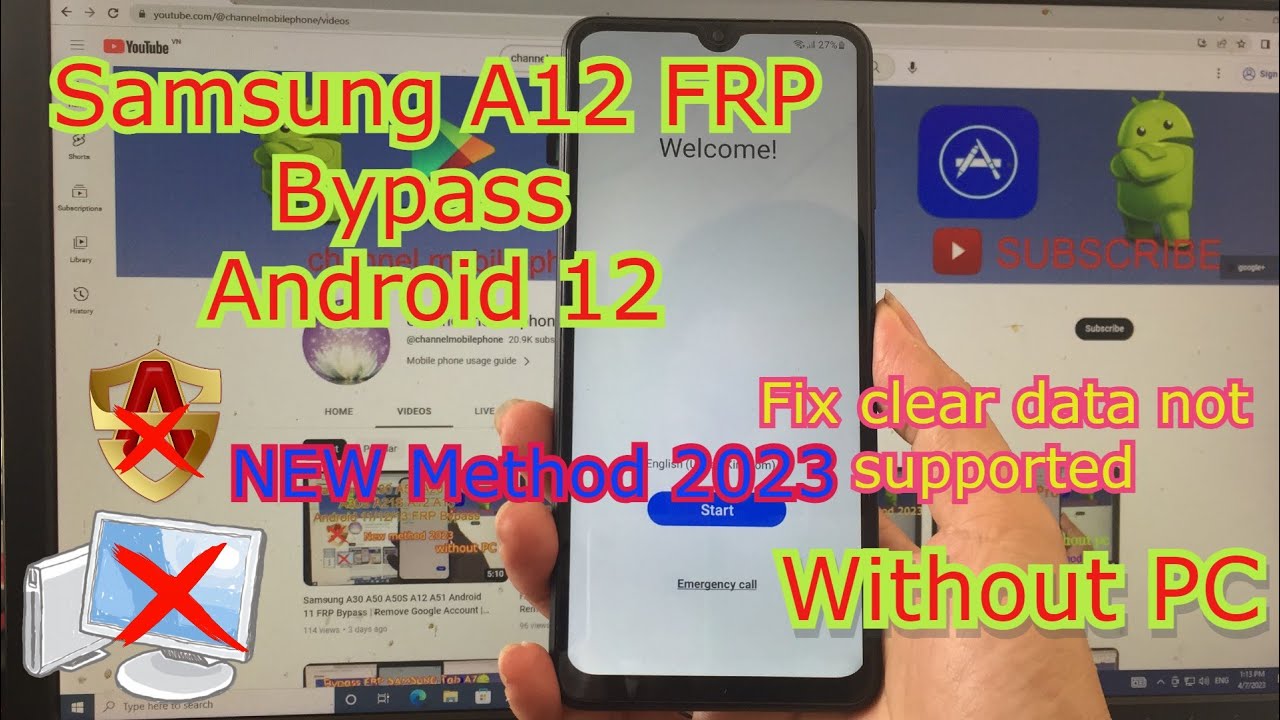 Samsung A12 FRP Bypass Android 12 | Fix clear data not Samsung A12 FRP Bypass Android 12 | Fix clear data not