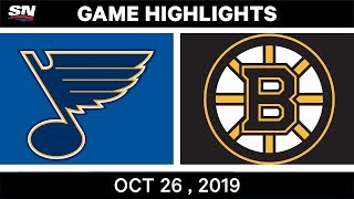 Nhl Highlights Blues Vs. Bruins Oct. 26, 2019