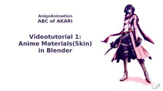 videotutorial 1: Anime materials(like skin)