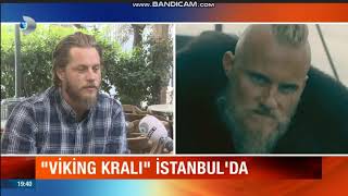 Ragnar Lothbrok (Travis Fimmel) İstanbul'a geldi.(Travis Fimmel came to Istanbul