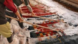 Finishing wash at Zollanvari rugs