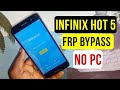 infinix hot 5 (X559, X559) frp bypass || INFINIX X559 Google Account Remove || Without Pc