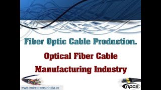 Fiber Optic Cable Production. Optical Fiber Cable Manufacturing Industry