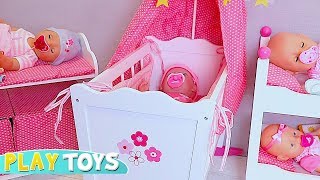 Baby Born Dolls Crying! Are You Sleeping Song for Kids and Toddlers by Play Toys! Pretend Doll Play.