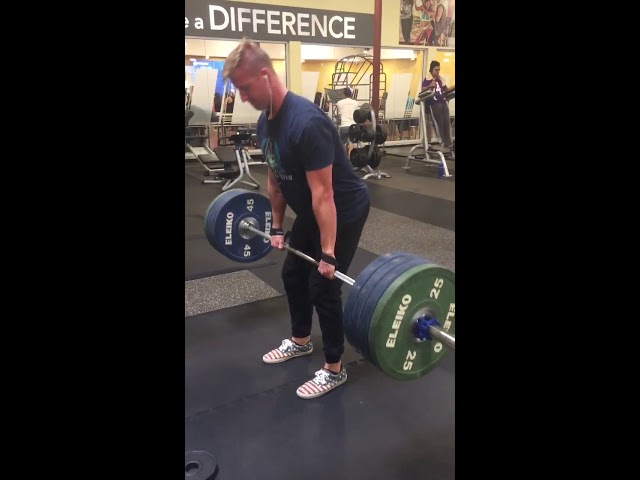 Barbell Conventional Deadlifts at 365 Pounds