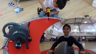 Hovercraft - Science Fair Project with leaf blower motor - DIY