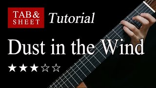 Dust in the Wind - Fingerstyle Lesson + TAB