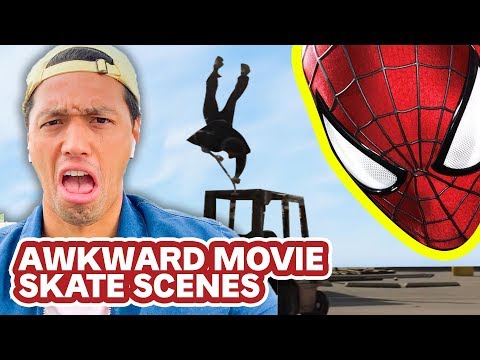 Pro Skater Reacts to AWKWARD MOVIE SKATE SCENES