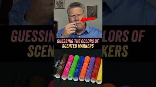 Blind Person Tries Guessing Colors Of Scented Markers