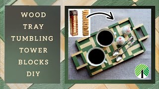 Tumbling Tower Blocks Simple Tray Idea Dollar Tree Diys Decor Ideas Diy Jenga Block Craft Hacks