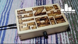 How to make a wooden stomp box with piezo pickup