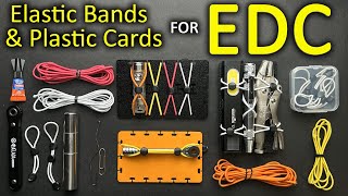 Awesome Mini Edc Kit Made From Elastic Bands & Plastic Cards Amazingly Compact , Sturdy Design