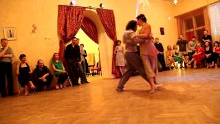 Mila Vigdorova And Rodrigo Fonti, Tango Demo In Rostov, April 2011
