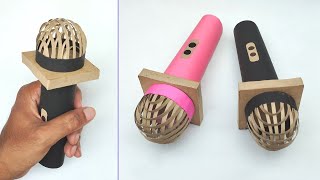 How To Make A Microphone At Home Cardboard Microphone Diy Microphone
