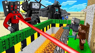 TITAN SPEAKERMAN AİLESİ VS GÜVENLİ EV 😱 - Minecraft